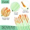 Paint Brushes Set,24 Packs 240 Pcs Acrylic Paint Brush Set,Acrylic Oil Watercolor, Face Nail Art, Miniature Detailing,Rock Painting,Painting Artist Professional Kits(Green)